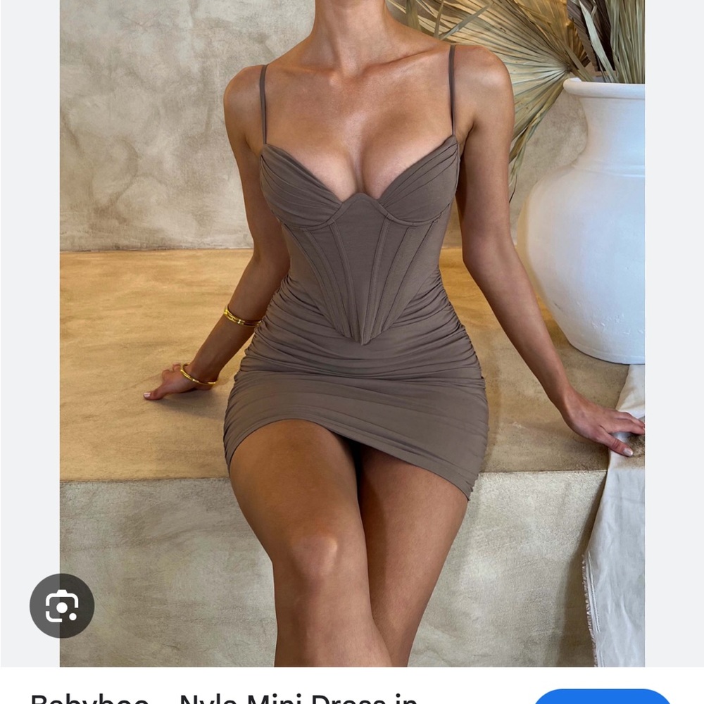 Nude Mini Dress Babyboo Nyla - Picture 2 of 6